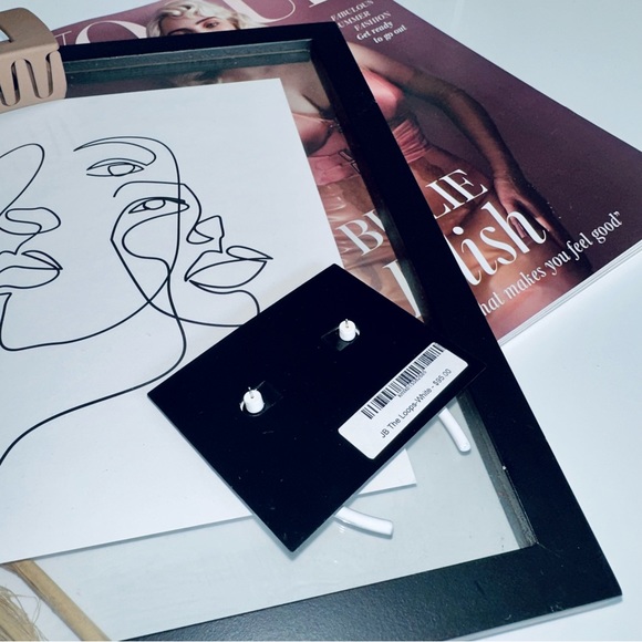 JENNYBIRD White Loop Earrings - Picture 3 of 3